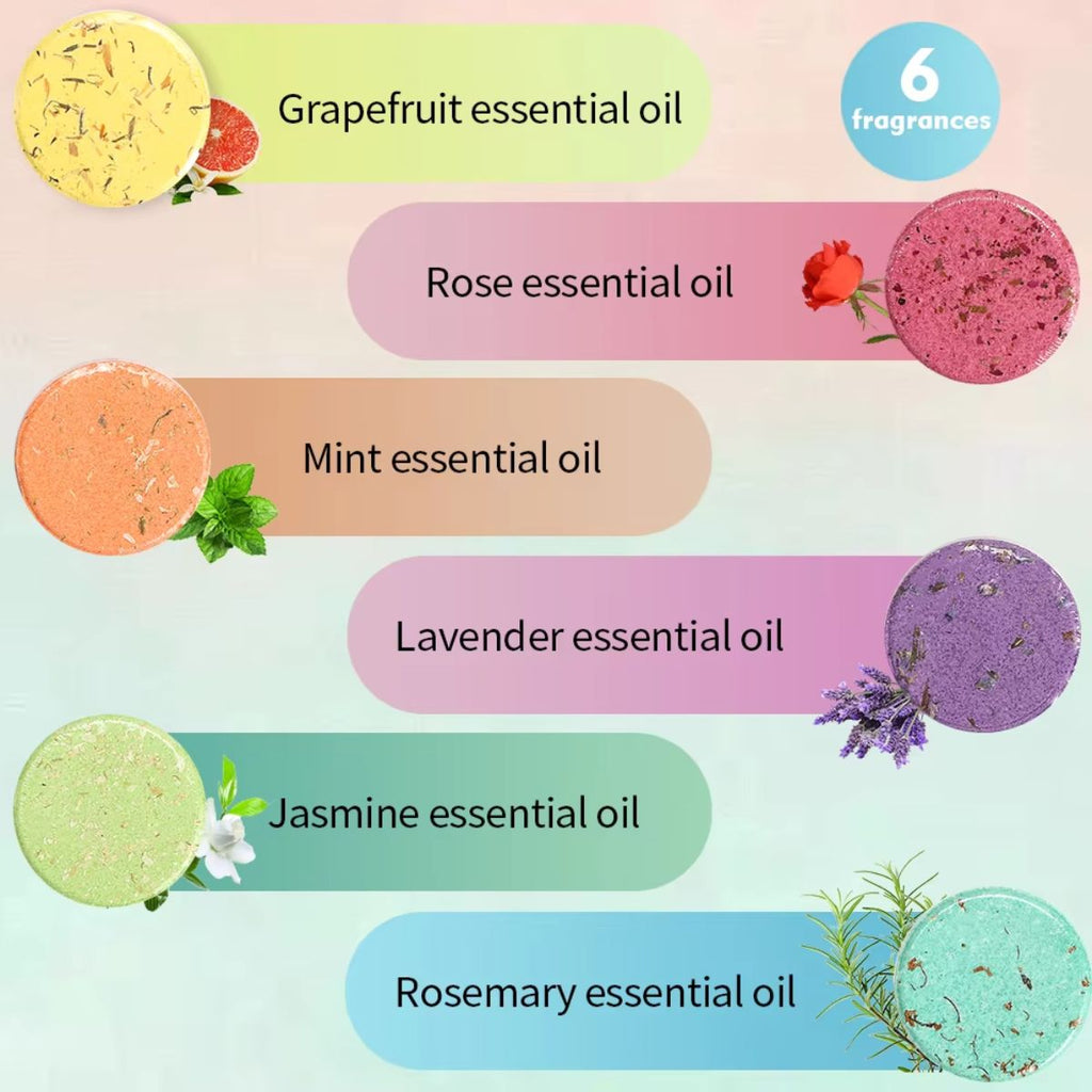 Lavender Aromatherapy Shower Steamers (6 Pack)